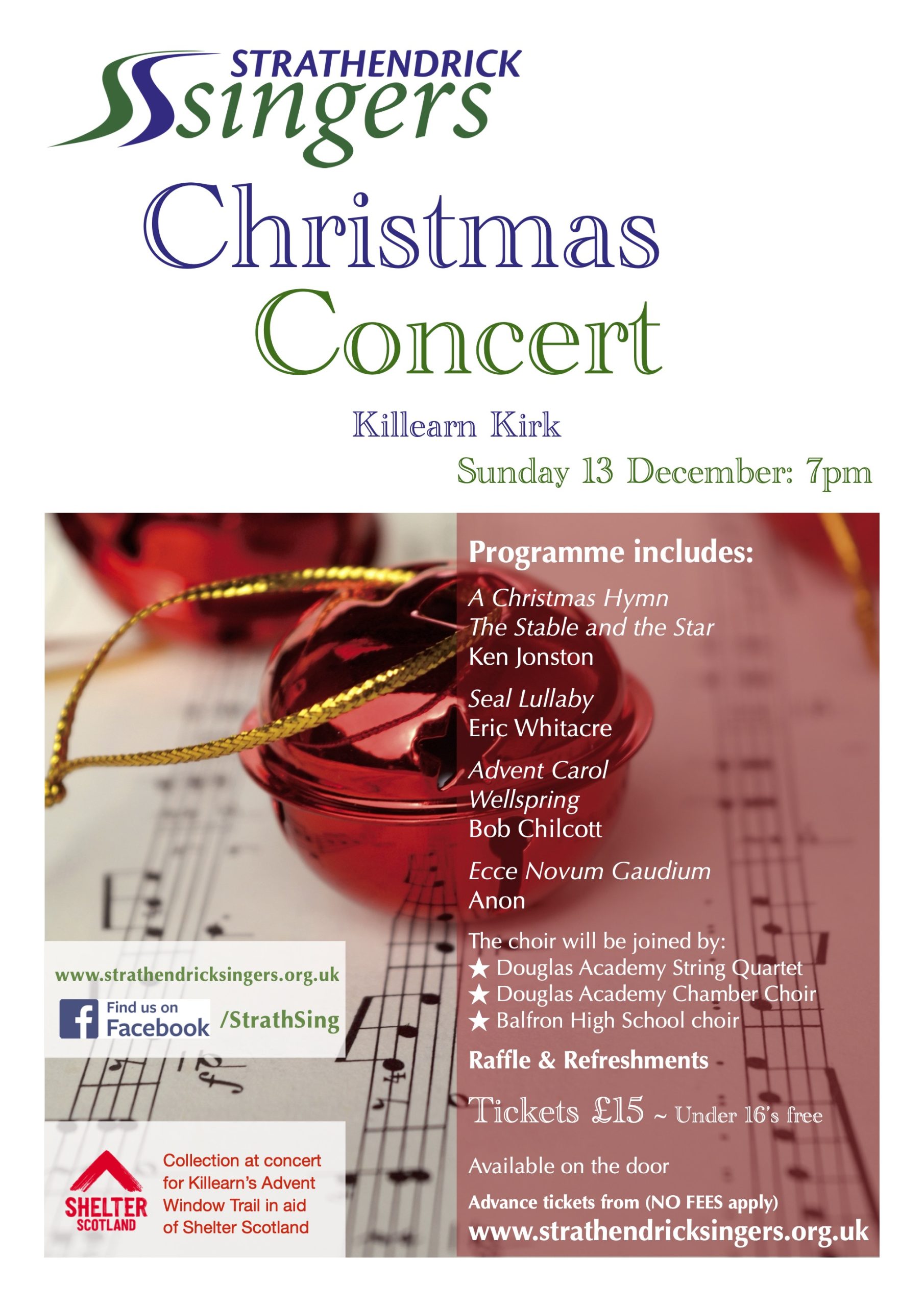 Strathendrick Singers Killearn Christmas 2026 poster