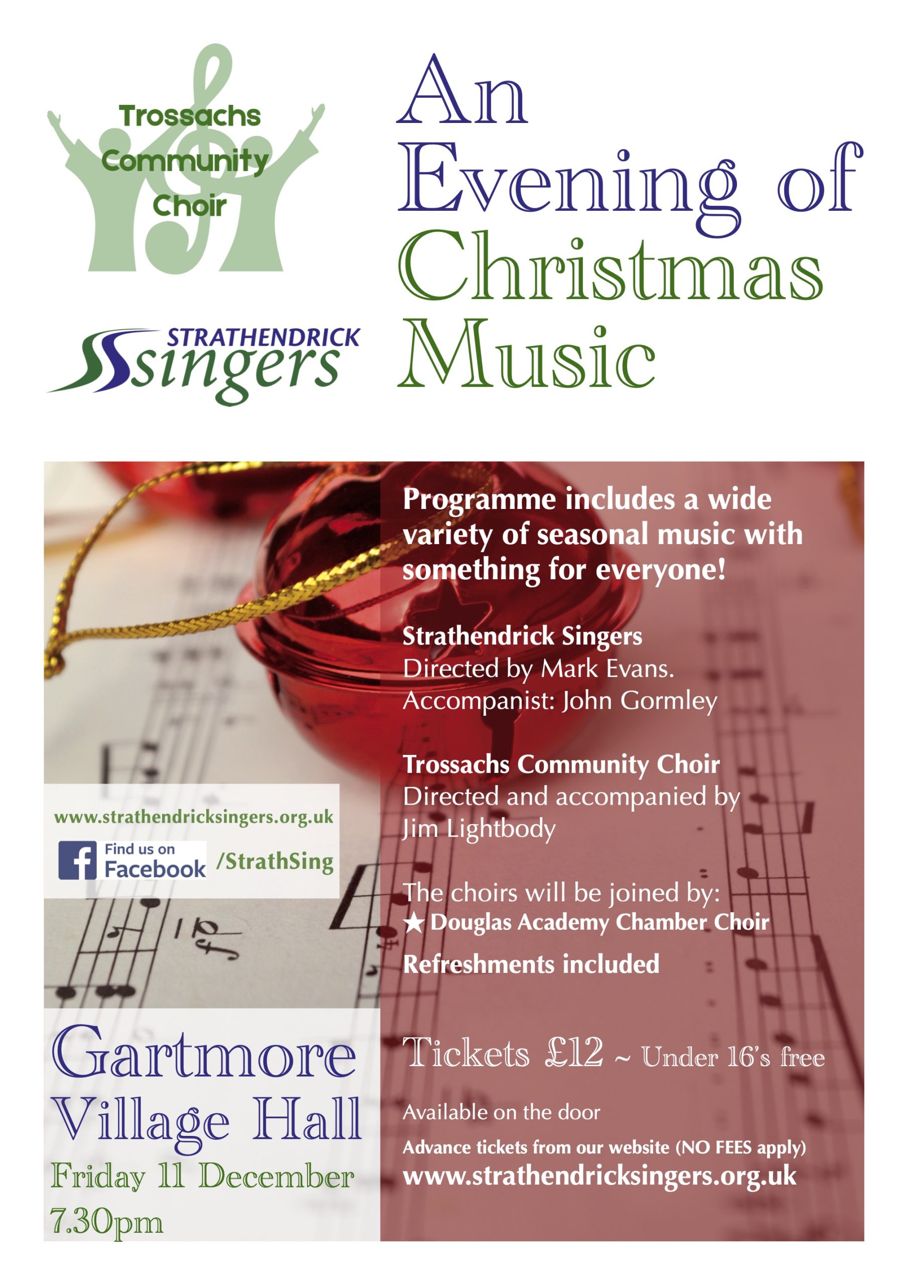 Strathendrick Singers GARTMORE Christmas 2026 poster